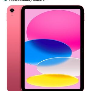 Apple Tablet in Pink with folio keyboard case and usbc Apple Pencil